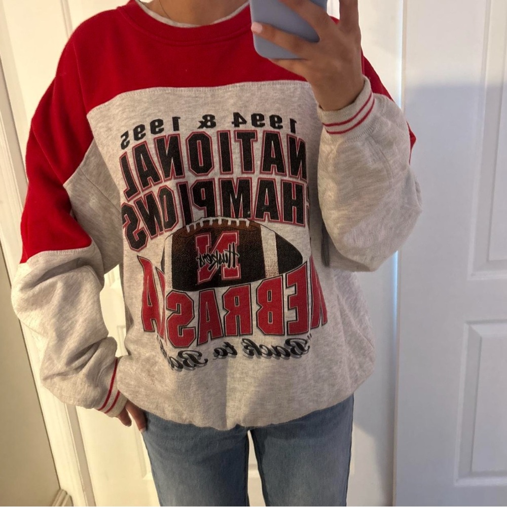 Vintage 90s Nebraska Crewneck Sweater